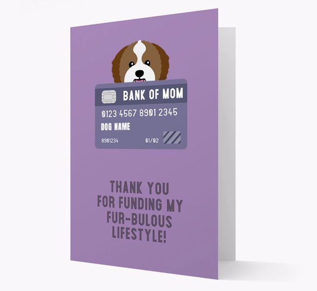 'Bank of Mom' - Personalised {breedFullName} Card